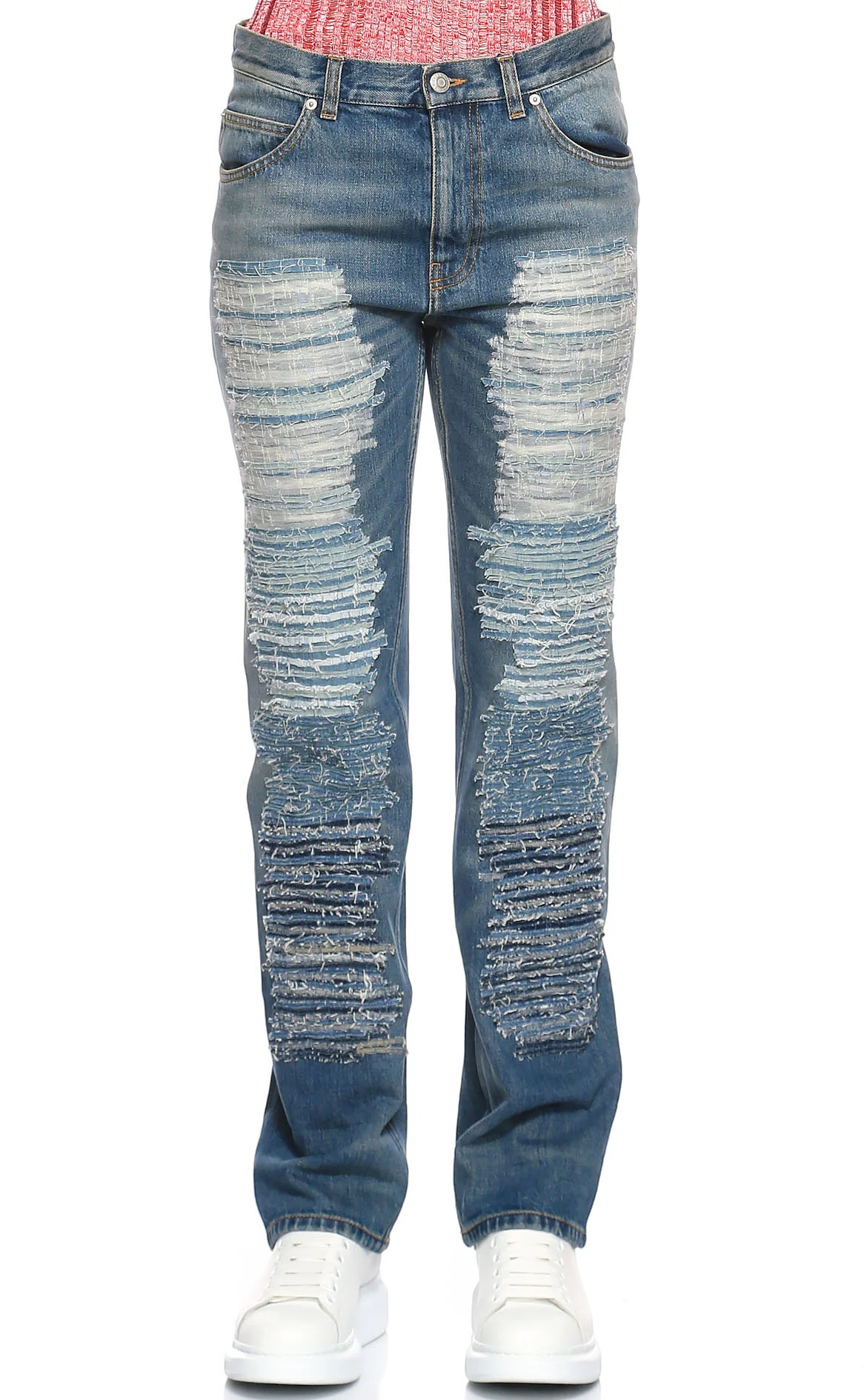 Mavi Pamuk Jean Pantolon - Alexander McQueen | Brandroom
