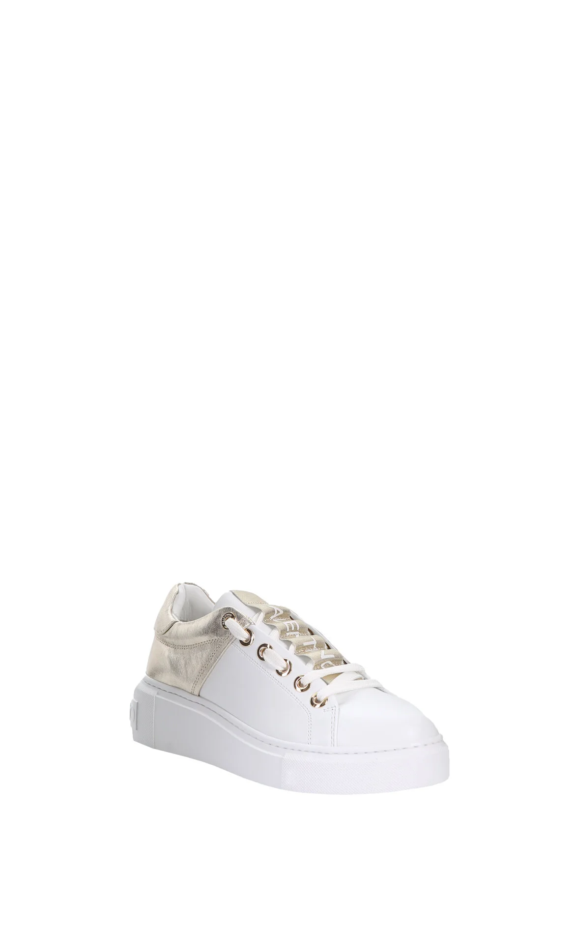 Beyaz Deri Parlak Detaylı Kadın Sneakers - Mario Valentino | Brandroom