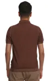 Resim Kahverengi Kısa Kol Polo Yaka T-Shirt