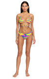 Resim Çok Renkli Karışık Desenli Bikini Üstü