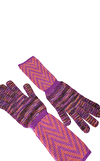 Resim Çok Renkli Yün Karışımlı Çizgili Eldiven
