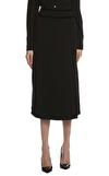 Resim Siyah Normal Bel Midi Etek