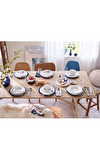Resim Old Luxembourg Brindille Blue Blanc Çukur Tabak 24 cm