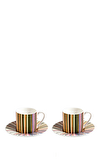 Resim Missoni Stripes Jenkins 156, 2 Kişilik Türk Kahvesi Fincan ve Tabağı
