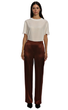 Resim Kahverengi Geniş Paça Pantolon