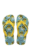 Resim Çok Renkli Minnions Baskı Desenli Parmak Arası Çocuk Terlik