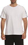 Resim Beyaz Kısa Kollu Yuvarlak Yaka Pamuk Erkek T-Shirt
