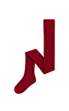 Resim Bordo Yün Karışımlı Kız Çocuk Kilotlu Çorap