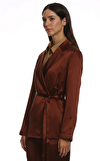 Resim Kahverengi Uzun Kollu Ceket