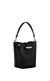 Resim Le Roseau Siyah Bucket Çanta XS