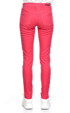 Resim Pembe Dar Paça Pamuklu Jean Pantolon