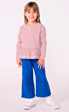 Resim Pamuklu Çizgili Çocuk Tişört