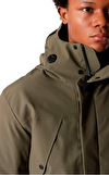 Resim Yeşil Uzun Kollu Kapüşonlu Ceket