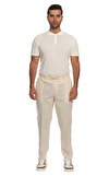 Resim Bej Boru Paça Pamuklu Pantolon