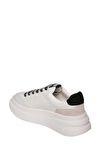 Resim Beyaz Deri Kalın Topuk Kadın Sneakers