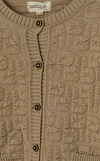 Resim Sütlü Kahverengi Gofre Pamuk Takım
