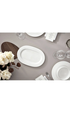 Resim Royal Beyaz Oval Servis Tabağı 34 cm