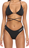 Resim Siyah Marka Logolu Askılı Bikini Üstü