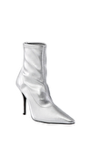 Resim Gümüş Sivri Burun Topuklu Bot