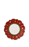 Resim Toy's Delight Yılbaşı Kırmızı Ekmek Tabağı 17 cm