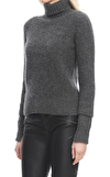 Resim Antrasit Örgü Uzun Kol Balıkçı Yaka Kaşmir Karışımlı Triko