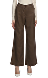 Resim Kahverengi Geniş Paça Pantolon