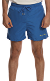 Resim Mavi Marka Logolu Normal Bel Erkek Şort Mayo