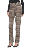 Resim Çok Renkli Ekose Geniş Paça Pantolon