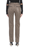 Resim Çok Renkli Ekose Geniş Paça Pantolon