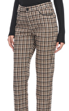 Resim Çok Renkli Ekose Geniş Paça Pantolon