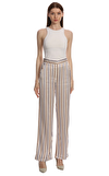 Resim Renkli Çizgili Geniş Pantolon