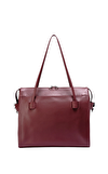 Resim Bordo Deri Omuz Çantası