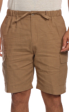 Resim Kahverengi Pamuklu Şort