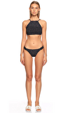 Resim Çok Renkli Çiçek Desenli Bikini Üstü
