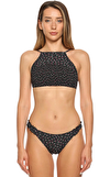 Resim Çok Renkli Çiçek Desenli Bikini Üstü