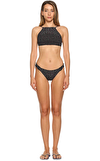 Resim Çok Renkli Çiçek Desenli Bikini Üstü