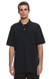 Resim Lacivert Kısa Kol Polo Yaka Pima Pamuğu T-Shirt