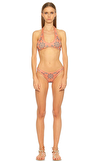 Resim Mercan Yıldız Desenli Bikini Üstü