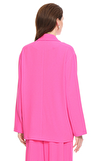 Resim Fuşya Uzun Kollu Blazer