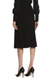 Resim Siyah Normal Bel Midi Etek