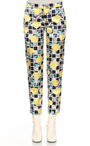 Resim Çok Renkli Kısa Paça Pantolon