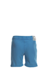 Resim Mavi Pamuklu Şort