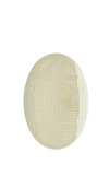 Resim Mesh Cream Oval Servis Tabağı 25 cm