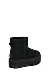 Resim Siyah Süet Classic Mini Platform Kadın Bot
