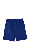 Resim Lacivert Logo Baskılı Pamuk Şort