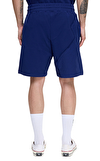 Resim Lacivert Logo Baskılı Pamuk Şort