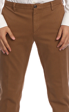 Resim Kahverengi Boru Paça Pamuklu Pantolon