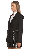 Resim Siyah Uzun Kollu Yaka Ceket