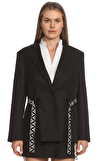 Resim Siyah Uzun Kollu Yaka Ceket