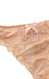 Resim Nude Dantel İşlemeli Normal Bel Tanga